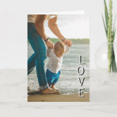 世界で最高のパパ いつだって最高の父 愛が詰まったオリジナル写真 カード (正面)