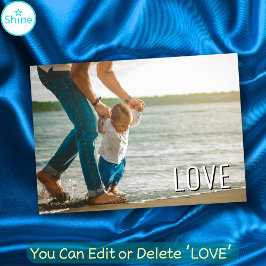 世界で最高のパパ いつだって最高の父 愛が詰まったオリジナル写真 カード