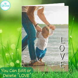 世界で最高のパパ いつだって最高の父 愛の写真をカスタマイズ カード