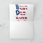 世界で最高のパパ アメリカ国旗 カード (内部)