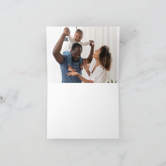 世界で最高のパパ エバー コミック スーパーヒーロー 父の日 カード (内部)