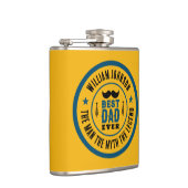 世界で最高のパパ エバー ヴィンテージ ウェスタン カントリー 父の日 フラスク (右)
