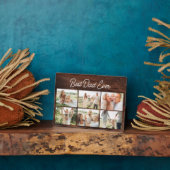 世界で最高のパパ　オリジナル　６枚の写真を飾れる木製フォトコラージュ フォトプラーク (側面)