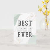 世界で最高のパパ ギター 🎸 カード (黄色い花)