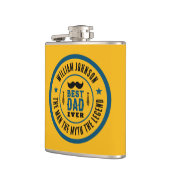 世界で最高のパパ クラシック ウェスタン カントリー 父の日のギフト フラスク (左)