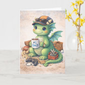 世界で最高のパパ コーヒーマグ 面白い 父の日 グリーティングカード (黄色い花)