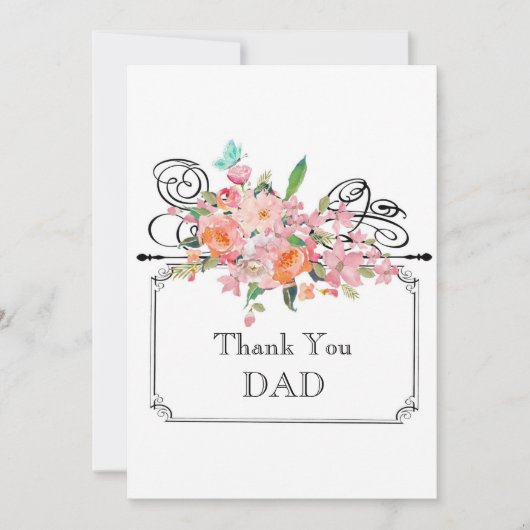 世界で最高のパパ サンキューカード (正面)