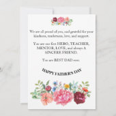 世界で最高のパパ サンキューカード (裏面)