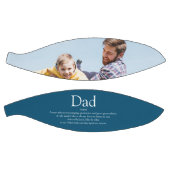 世界で最高のパパ ダディー 父親の定義 フォト ブルー バスケットボール (パネル)