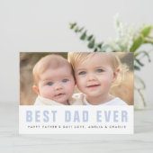 世界で最高のパパ ハッピーファザーズデー写真 シーズンカード (スタンド正面)