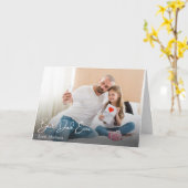 世界で最高のパパ フォトギフト カード (黄色い花)