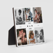 世界で最高のパパ フォトコラージュ 父の日のプレゼント フォトプラーク (正面)