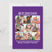 世界で最高のパパ フォトコラージュ 父の日 9枚の写真 シーズンカード (正面)