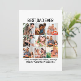 世界で最高のパパ フォトコラージュ 父の日 9枚の写真 シーズンカード