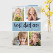 世界で最高のパパ フォト ファーザーズ デー カード (黄色い花)