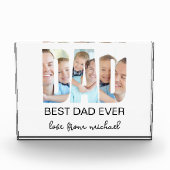 世界で最高のパパ フォト レター フォト ブロック (正面)