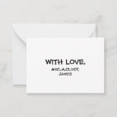 世界で最高のパパ フラット ノート カード (裏面)