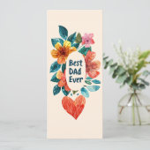 世界で最高のパパ フラワー シーズンカード (スタンド正面)