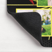 世界で最高のパパ ブラック ファミリー フォト コラージュ 記念品 マウスパッド (コーナー)