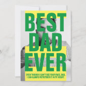 世界で最高のパパ | ユーモア&シュールな写真 招待状 (正面)