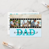 世界で最高のパパ レトロ写真 カメラ フィルム カード (正面/裏面インサイチュ)