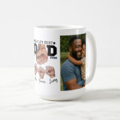 世界で最高のパパ 写真コラージュ コーヒーマグカップ (正面右)