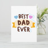 世界で最高のパパ 手描きクリップアート シーズンカード (スタンド正面)