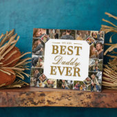 世界で最高のパパ　父の日の写真フレームコラージュ フォトプラーク (側面)