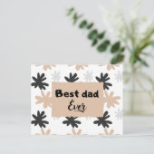 世界で最高のパパ　父の日の花 シーズンポストカード (スタンド正面)