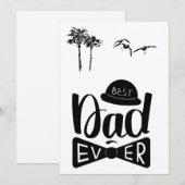 世界で最高のパパ　現代的でおしゃれな父の日 シーズンカード (正面/裏面)