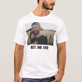世界で最高のパパ – 現代的な父の日の写真 Tシャツ