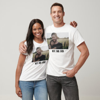 世界で最高のパパ – 現代的な父の日の写真 Tシャツ