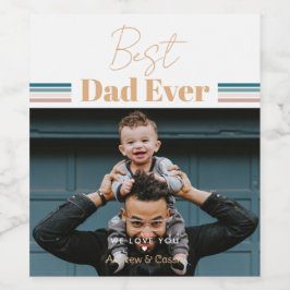 世界で最高のパパ！私たち愛してる ワインラベル