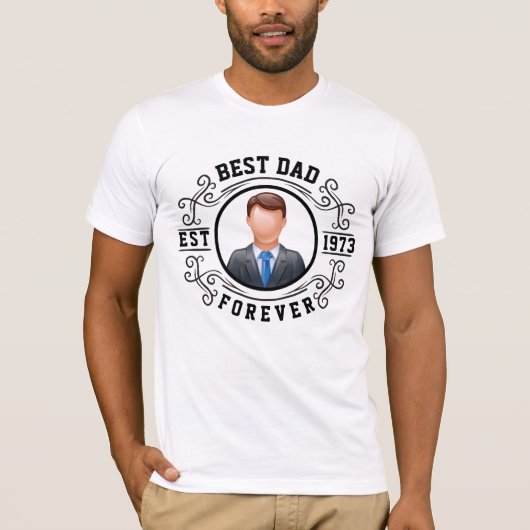 世界で最高のパパ 誕生日ギフト Tシャツ (正面)