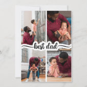 世界で最高のパパ　４枚の写真で作るオーダーメイド・コラージュ シーズンカード (正面)