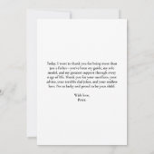 世界で最高のパパ　4枚の写真の特別なコラージュ ノートカード (裏面)