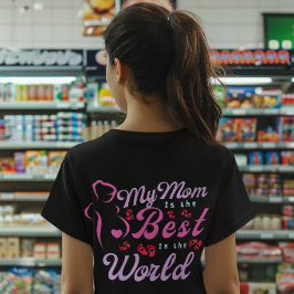 世界で最高のママは女の子にとって最高のママ Tシャツ