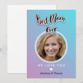 世界で最高のママ シーズンカード (正面/裏面)