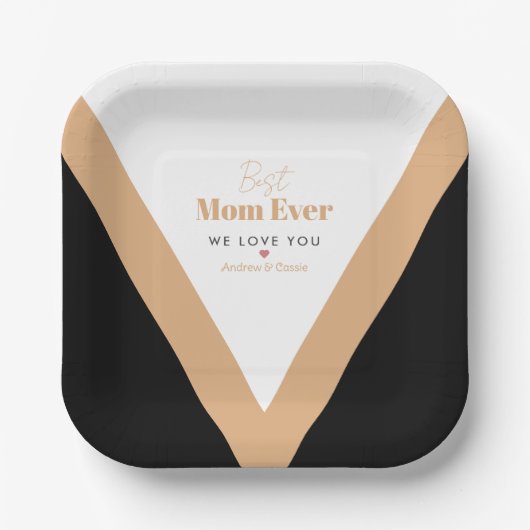 世界で最高のママ ペーパープレート (正面)