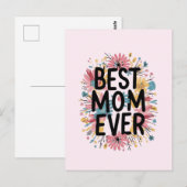 世界で最高のママ ポストカード (正面/裏面)