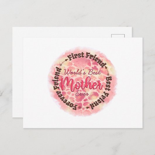 世界で最高のママ 友達以上 最高の友達 ポストカード (正面/裏面)