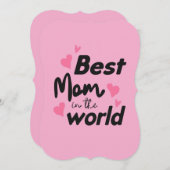 世界で最高のママ : 母の日コレクション4 シーズンカード (正面/裏面)