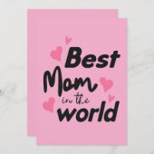 世界で最高のママ : 母の日コレクション4 シーズンカード (正面/裏面)