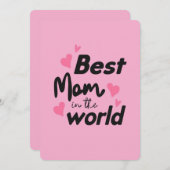 世界で最高のママ : 母の日コレクション4 シーズンカード (正面/裏面)