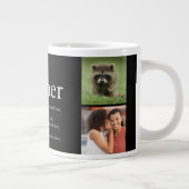 世界で最高の兄弟 フォト コラージュ クール 最高の兄弟の定義 ジャンボコーヒーマグカップ (右)