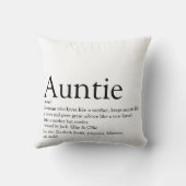 世界で最高の叔母、いとこのおばさん定義 クッション (裏面)