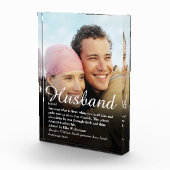 世界で最高の夫の定義スクリプト写真 フォトブロック (右)