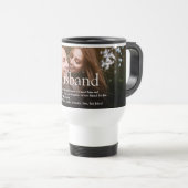 世界で最高の夫の定義写真 トラベルマグ (正面右)