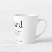 世界で最高の夫の定義 楽しい カフェラテマグ (右)