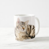 世界で最高の猫パパ オーダーメイド フォト コーヒーマグカップ (正面右)